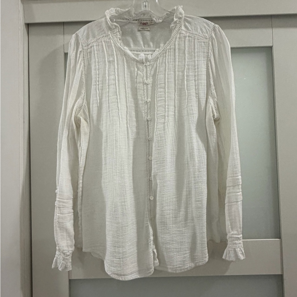 Faherty Willa Ruffled Blouse